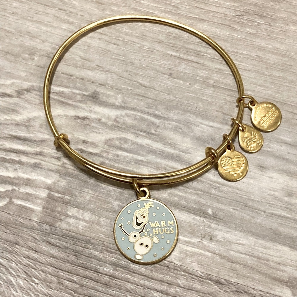 Alex and Ani Olaf Gold bracelet